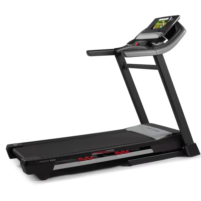 ProForm Trainer 12.0 Folding Treadmill with 10” HD Touchscreen and 30-Day iFIT Membership for Studio Classes & Global Workouts