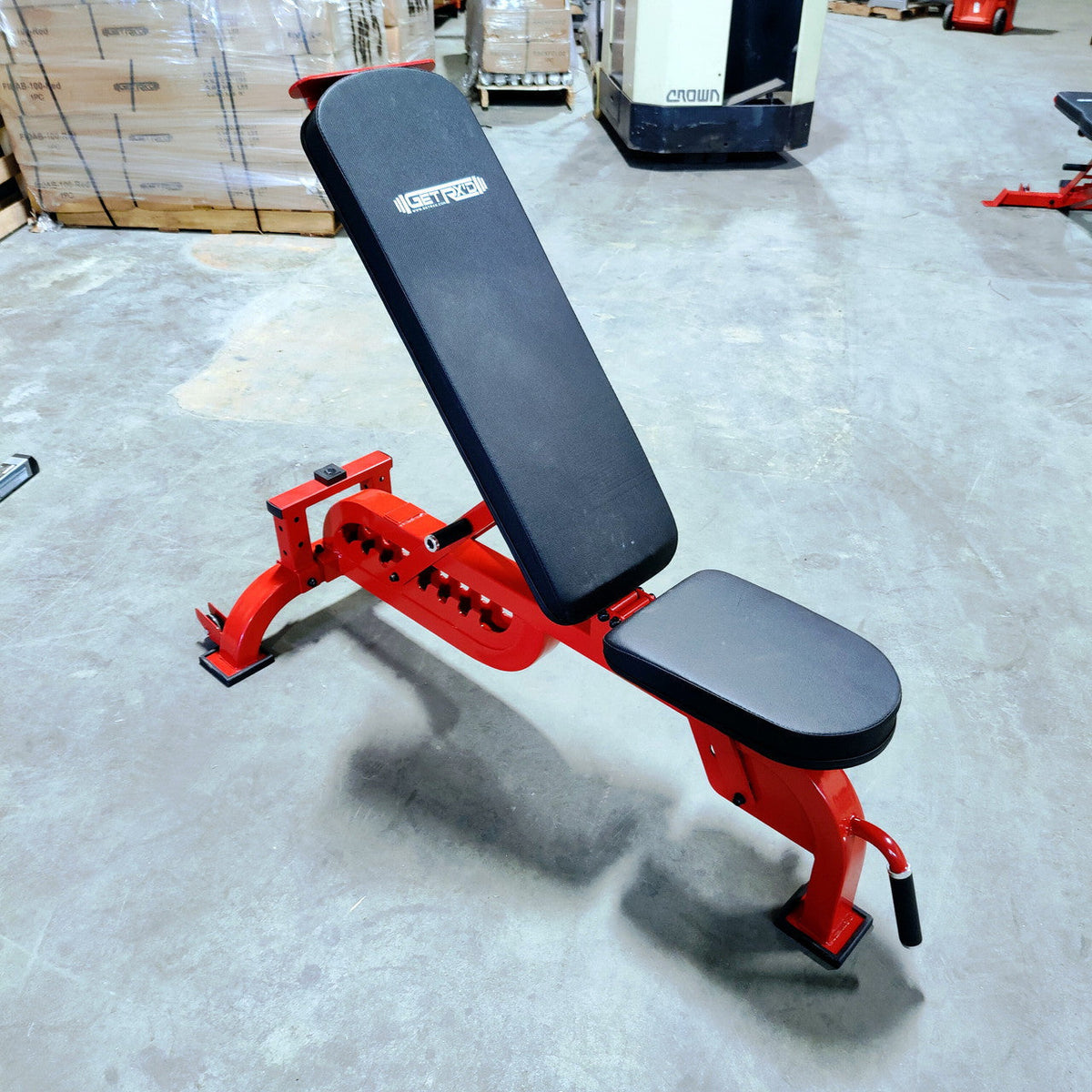 NEW Heavy Duty Flat Incline Commercial Grade Bench Red