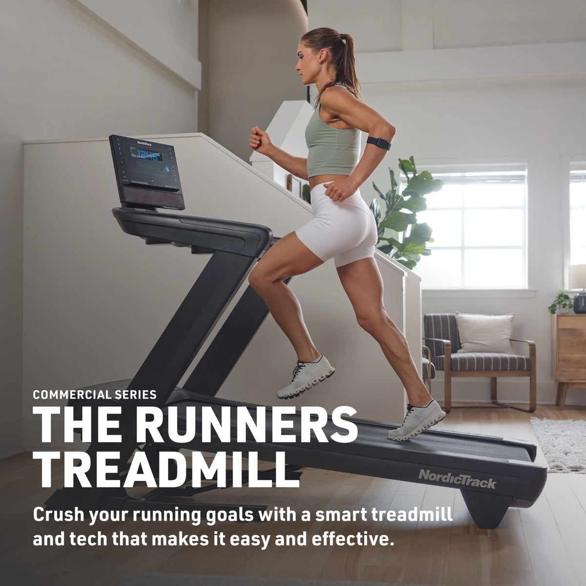NordicTrack Commercial 1250 Treadmill with 10" Tilting Touchscreen; Perfect for All Fitness Levels; Improves Endurance, Mobility, and Strength